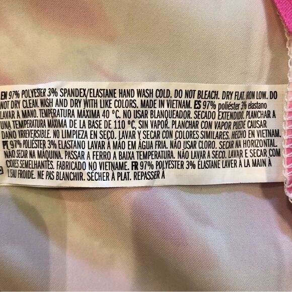 Forever 21 Tie-Dye Mini Dress Pink/Orange/White Women’s Small - Picture 7 of 7